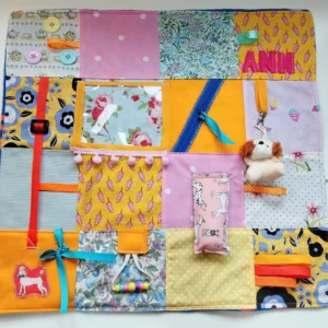 Personalised Dementia Blanket – Pastel Patchwork XL